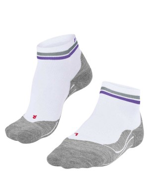 Sports Socks Dama Falke RU4 Endurance Short Reflect Running Short sock Albi | 2759EYGJT