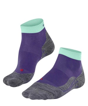 Sports Socks Dama Falke RU4 Endurance Short Running Short sock Violet | 1450PLRYC