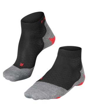 Sports Socks Dama Falke RU5 Race Short Running Short sock Negrii | 4695VWOBS
