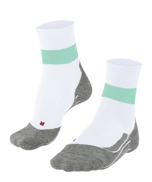 Sports Socks Dama Falke RU Compression Stabilizing Running Socks Albi | 1278OGUXI