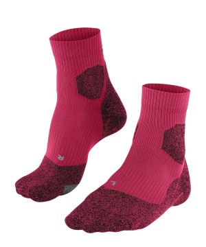 Sports Socks Dama Falke RU Trail Grip Running Socks Rosii | 8956YEWNC