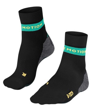 Sports Socks Dama Falke RU True Motion Aion Running Socks Negrii | 4352IGBCE