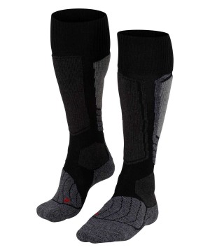 Sports Socks Dama Falke SK1 Comfort Skiing Knee-high Socks Negrii | 9053LBNJD