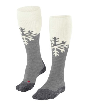 Sports Socks Dama Falke SK2 Intermediate Skiing Knee-high Socks Gri | 2164QNGVC