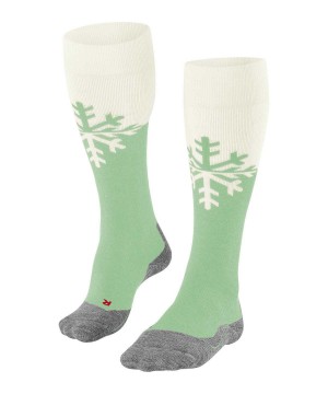 Sports Socks Dama Falke SK2 Intermediate Skiing Knee-high Socks Verzi | 7634ZVKLB