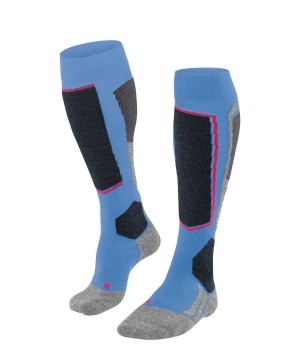 Sports Socks Dama Falke SK2 Intermediate Vegan Skiing Knee-high Socks Albastri | 4286XFONK