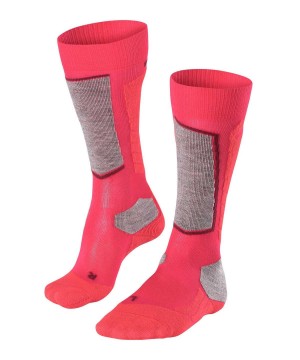 Sports Socks Dama Falke SK2 Intermediate Vegan Skiing Knee-high Socks Rosii | 4302FTYSH