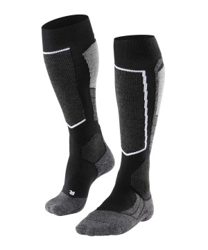 Sports Socks Dama Falke SK2 Intermediate Skiing Knee-high Socks Negrii | 0257LAJGD