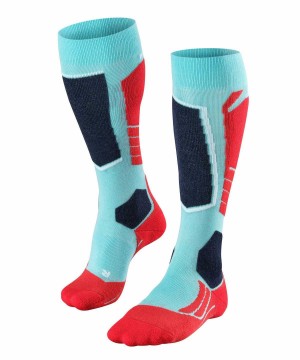 Sports Socks Dama Falke SK2 Intermediate Skiing Knee-high Socks Albastri | 8104CHFUX
