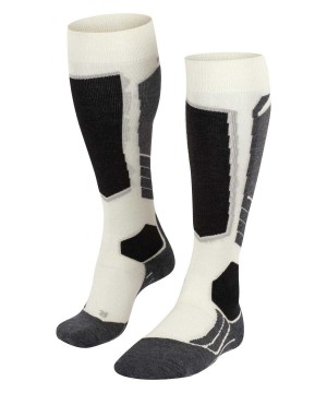 Sports Socks Dama Falke SK2 Intermediate Wool Skiing Knee-high Socks Albi | 0745EOHRG
