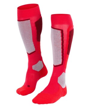 Sports Socks Dama Falke SK2 Intermediate Wool Skiing Knee-high Socks Rosii | 6240OBLMQ