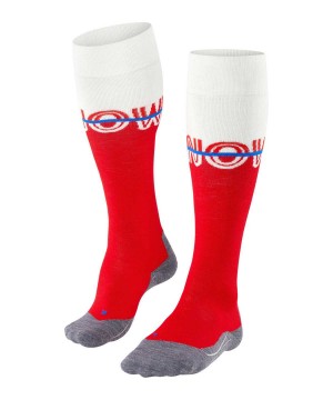 Sports Socks Dama Falke SK4 Advanced Skiing Knee-high Socks Rosii | 7504PFLUR