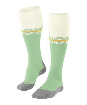 Sports Socks Dama Falke SK4 Advanced Skiing Knee-high Socks Verzi | 1746ALNWS