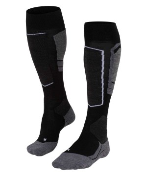 Sports Socks Dama Falke SK4 Advanced Skiing Knee-high Socks Negrii | 1023CHMGP
