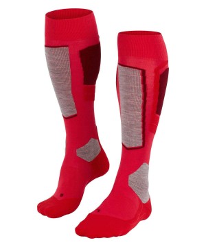 Sports Socks Dama Falke SK4 Advanced Skiing Knee-high Socks Rosii | 0872ODFIB