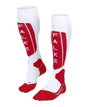 Sports Socks Dama Falke SK5 Expert Skiing Knee-high Socks Albi | 9145HIXAT