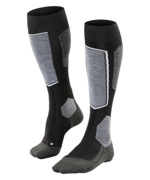 Sports Socks Dama Falke SK6 Pro Skiing Knee-high Socks Negrii | 4958QATOS