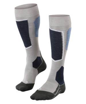 Sports Socks Dama Falke SK6 Pro Skiing Knee-high Socks Gri | 9124APLOZ