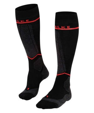 Sports Socks Dama Falke SK Compression Wool Skiing Knee-high Socks Negrii | 6937YRMSG