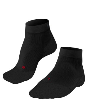 Sports Socks Dama Falke TE4 Short Tennis Short sock Negrii | 0258LGJRS