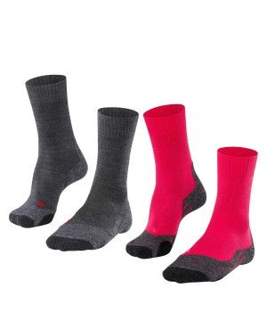 Sports Socks Dama Falke TK2 Explore 2-Pack Socks Multicolored | 8754PIMDF