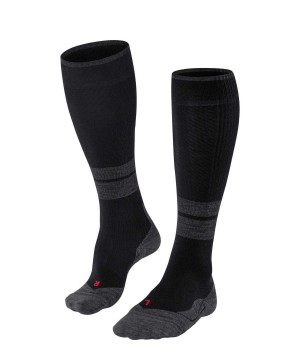 Sports Socks Dama Falke TK Compression Energy Trekking Knee-high Socks Negrii | 4318OTIWK