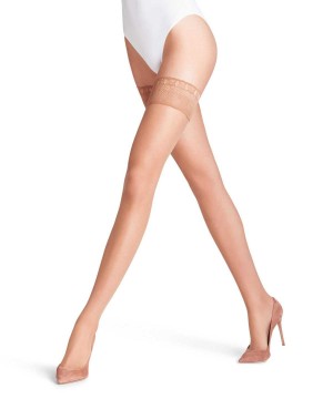Thigh Highs Dama Falke Lunelle 8 DEN Stay-ups Bej | 5160TDNFL