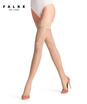 Thigh Highs Dama Falke Pure Matt 20 DEN Stay-ups Bej | 8356AEWFR