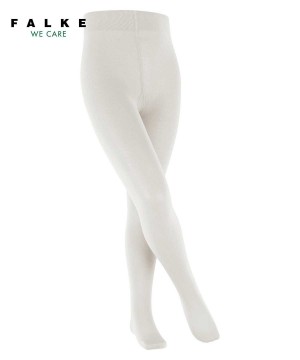 Tights Copii Falke Cotton Touch Tights Albi | 3078ZFYOE