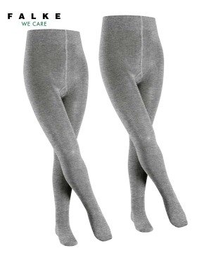 Tights Copii Falke Family 2-Pack Tights Gri | 2781BNVAR