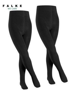 Tights Copii Falke Family 2-Pack Tights Negrii | 1278COEDB
