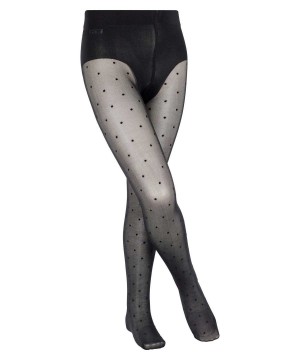 Tights Copii Falke Romantic Dot Tights Negrii | 3612EXBPD