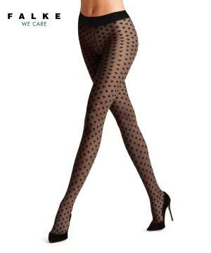 Tights Dama Falke Darling 15 DEN Tights Negrii | 6182ZTWBP