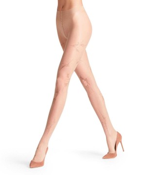 Tights Dama Falke Feather Herb 15 DEN Tights Maro | 1238PNGAK