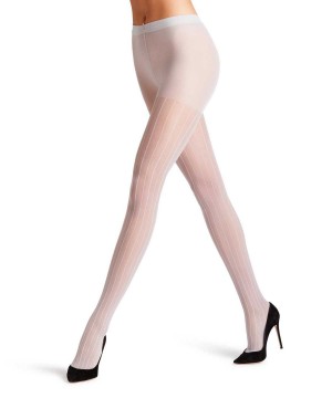 Tights Dama Falke Linear Lounge 25 DEN Tights Gri | 6094OWBHU