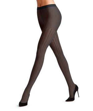 Tights Dama Falke Linear Lounge 25 DEN Tights Negrii | 3947CWVGO
