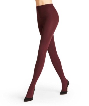 Tights Dama Falke Pure Matt 100 DEN Tights Rosii | 8236MIRJH