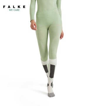 Tights Dama Falke Tights Wool-Tech Verzi | 4059OPLAR