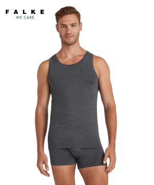 Vesta Barbati Falke Top Round-neck Daily ClimaWool Gri | 6429NWXEU